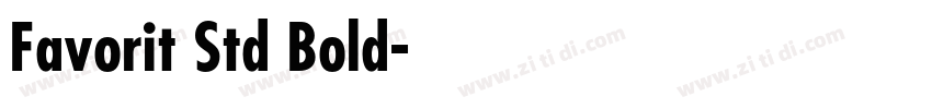 Favorit Std Bold字体转换